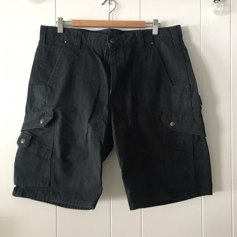 Mens Carhartt Relaxed fit cargo shorts -Navy Blue -Size 36